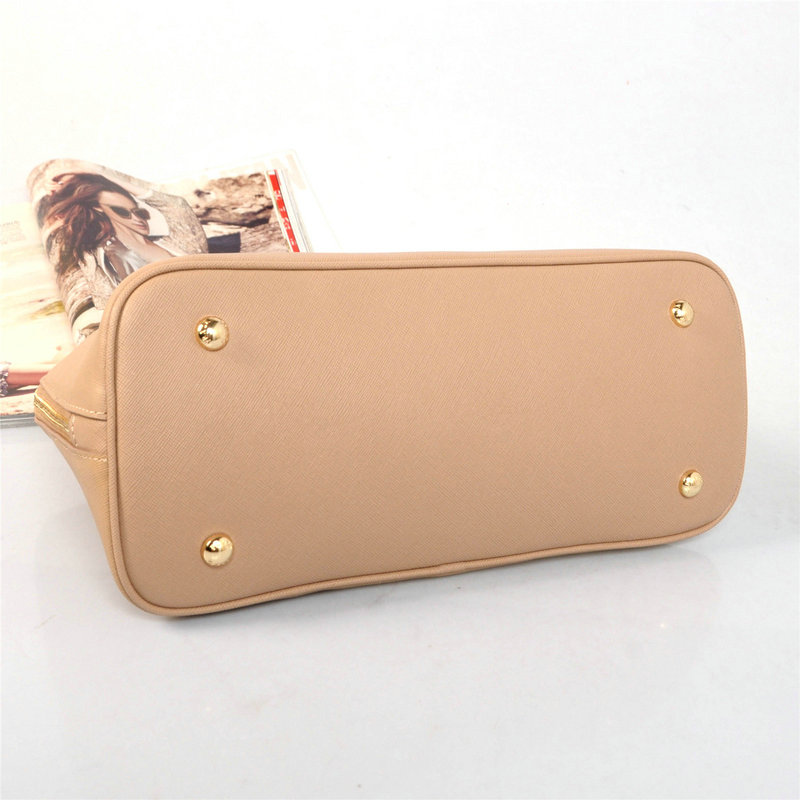 2014 Prada Saffiano Leather Two Handle Bag BL0818 apricot for sale
